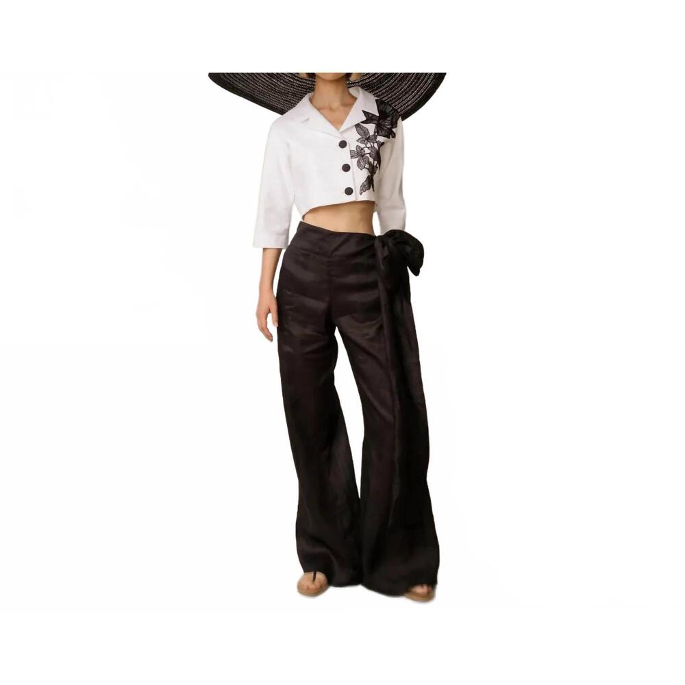 NEW MAISON ZOULIAS lina pants in black